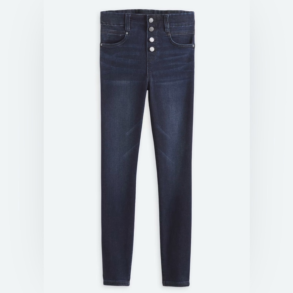 NWT Liverpool Women’s Gia Glider Button Fly Ankle Pull On Skinny Jean 8 - Picture 5 of 5
